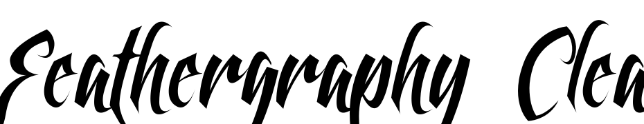 Feathergraphy Clean Font Download Free